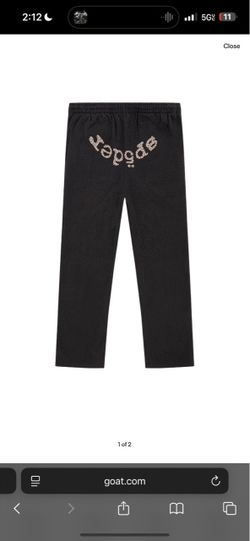 Sp5der bedazzled sweat pants XXL