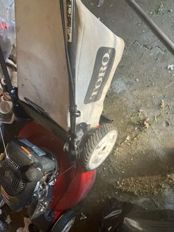 Toro Gas Push Lawn Mower with Bag