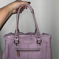 COACH - Lilac Pebbled Leather Penelope Shoulder Bag
