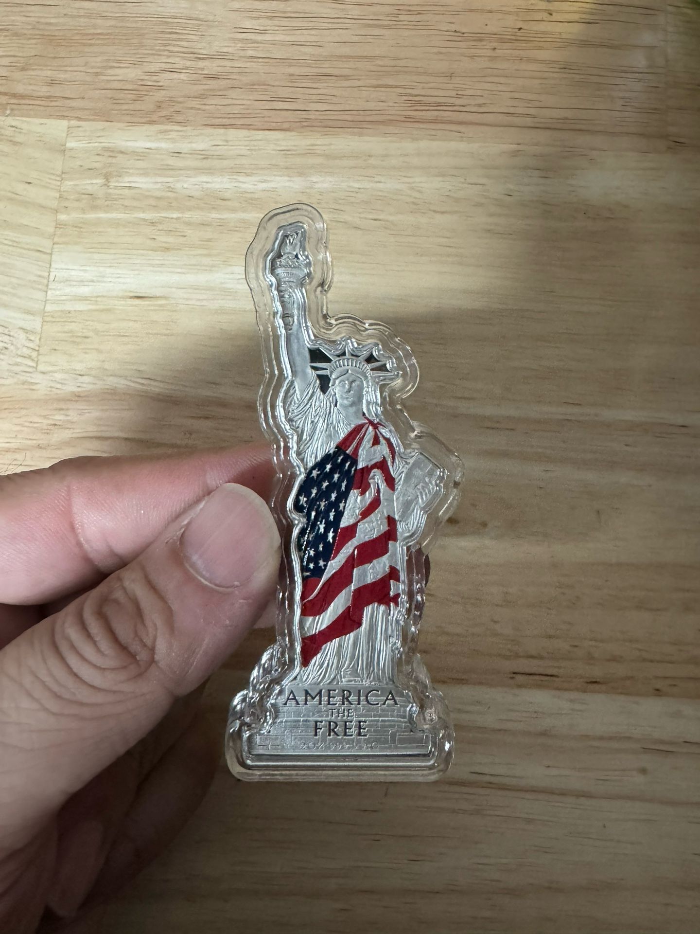 2022 PAMP Solomon Islands Statue of Liberty America The Free 2oz 9999 FINE Silver art bar