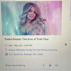 Two Tickets To Trisha Paytas: The Eras Of Trish Tour