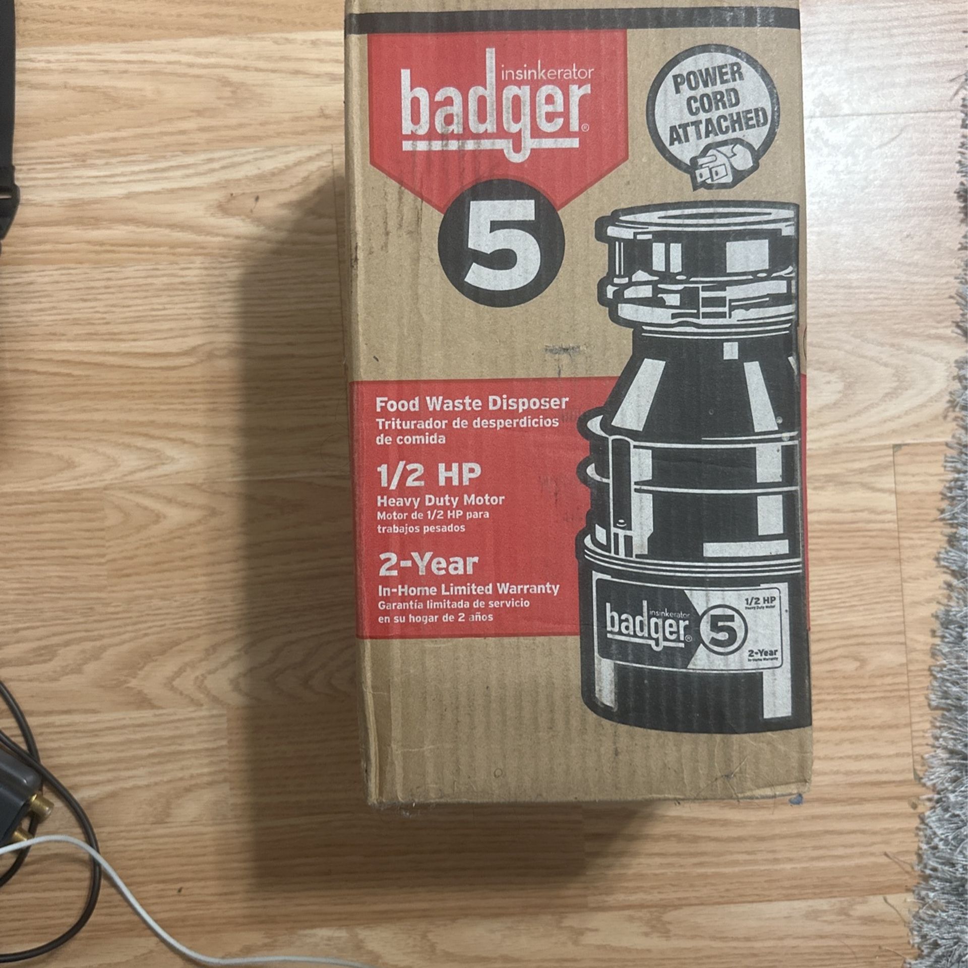 ***BRAND NEW SEALED BADGER 5 GARBAGE DISPOSAL***