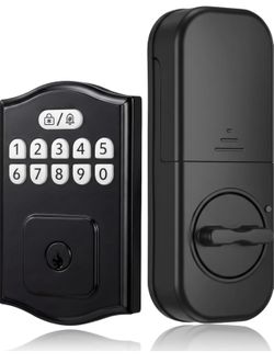 Keyless Entry Door Lock, Electronic Deadbolt with 200 User Codes & 4 Backup Keys, Auto-Lock Smart Door Lock for Front Door, Easy Installation