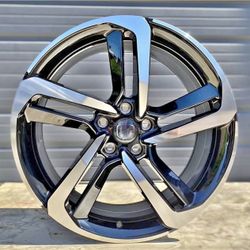20x8.5 5x114.3 +35 Black Machined Wheels 5x4.5" Fit Honda Accord Civic si CRV
