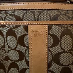 Coach Signature Jacquard Cross Shoulder Bag 