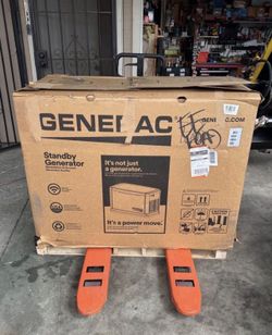 Generac 24,000 Watt - Dual Fuel Air- Cooled Whole House Home Standby Generator, Smart Home Monitorin with transfer switch
