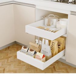 2 Pack Pull Out Cabinet Organizer $15