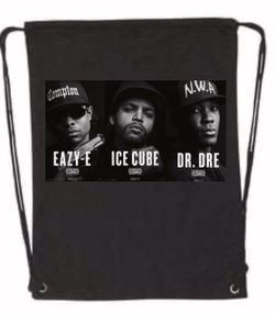 Eazy E/Ice Cube/Dr Dre Drawstring Bookbag