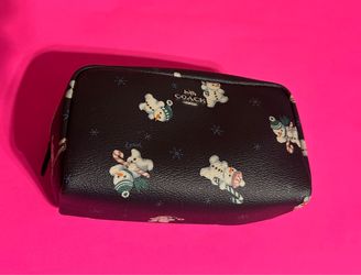 Snowman coach cosmetic bag