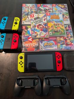 Nintendo Switch Bundle with Games and Accessories