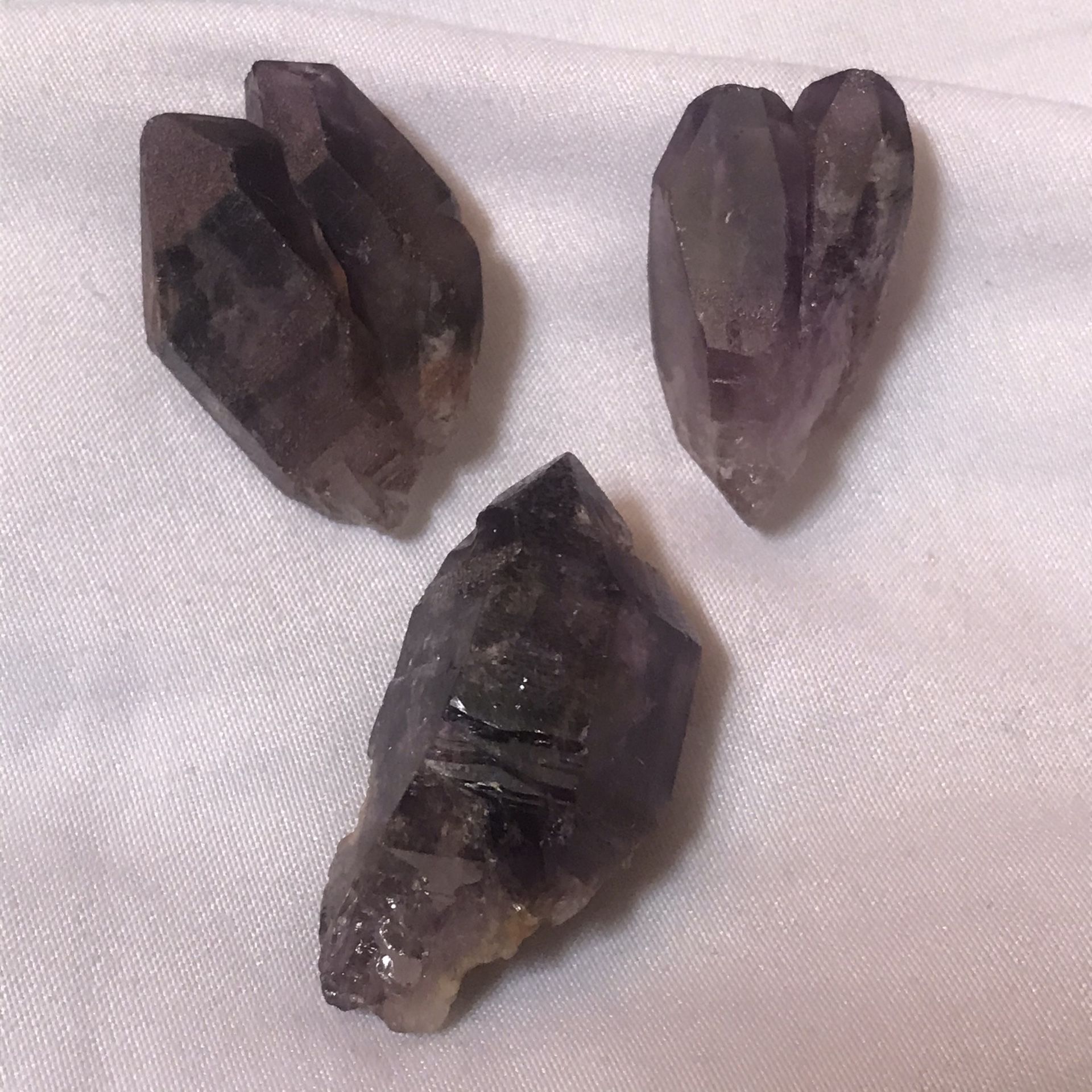 amethyst herkimer And Twin Herkimer Heart Chakra Stone Gem grade Gemstone Rare Form