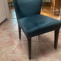 Turquoise Velvet Chair