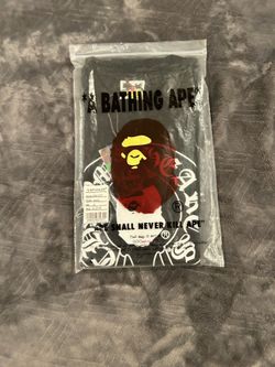 chrome x bape color: black