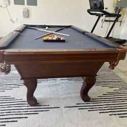 Real wood pool Table