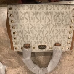 Michael Kors White Purse