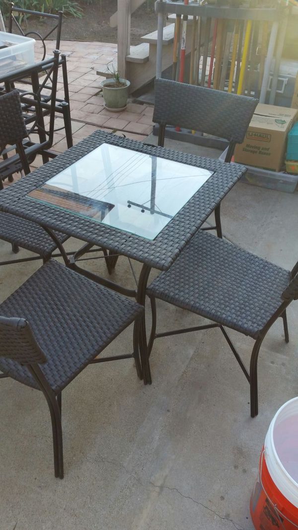 Home Patio Set S By Pacific Bay 4 Iron Weave Chairs Tempered Home Patio Set S By Pacific Bay 4 Iron Weave Chairs Tempered Glass Table 3 Border Cars Trucks In San Jose Ca Offerup
