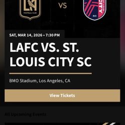 LAFC vs St Louis (4) Tickets - Saturday 3/14 & Parking pass