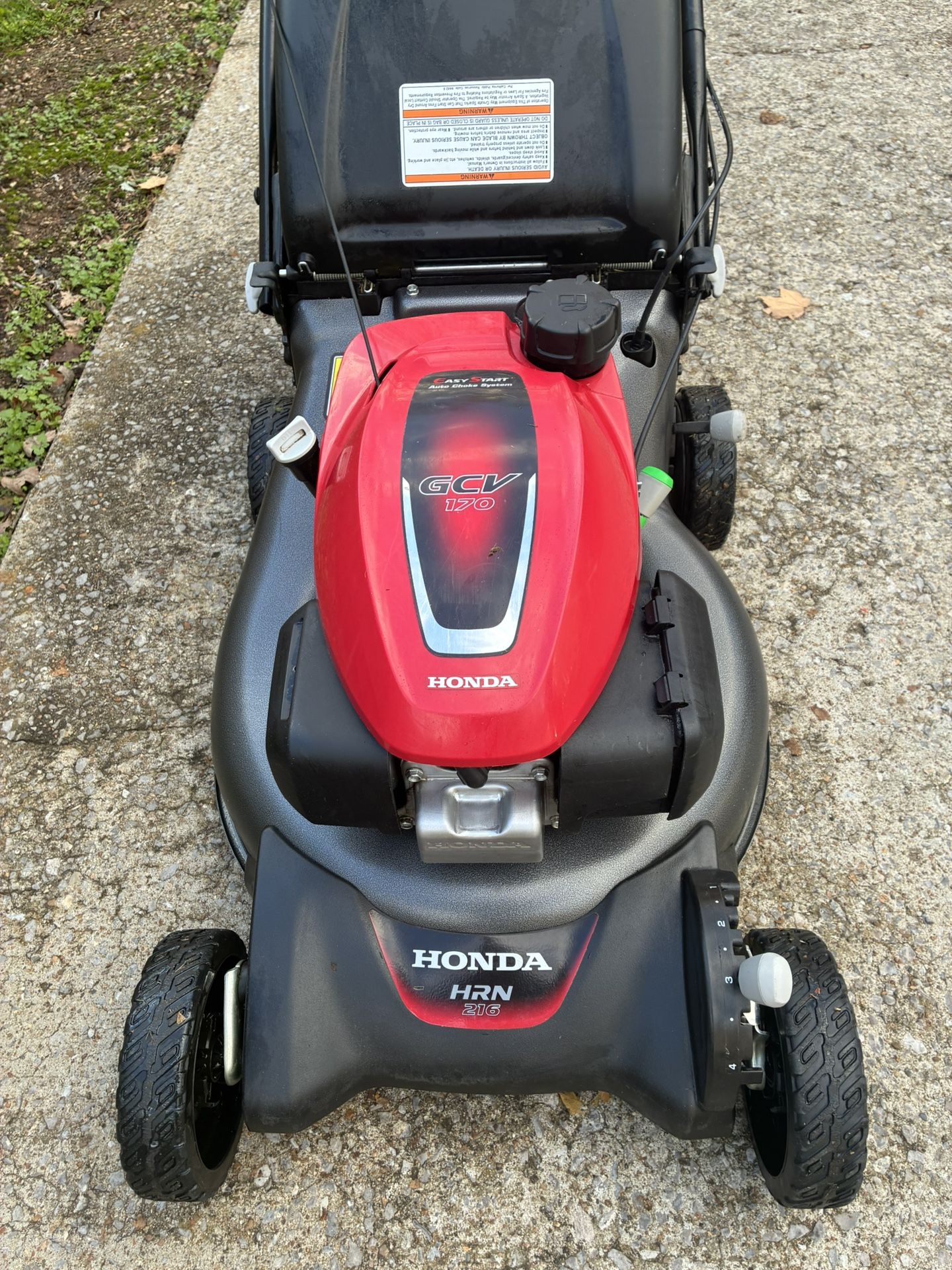 Honda HRN216 Self Propelled Mower