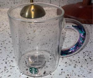 Starbucks glass Halloween confetti cup