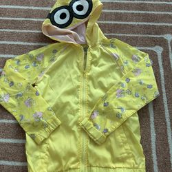 Despicable me 3 kids rain coat Windbreaker size L