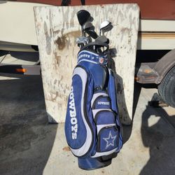 Cowboys Golf Bag With Clubs