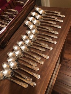 1944 maytime silver plated flatware by Wallace