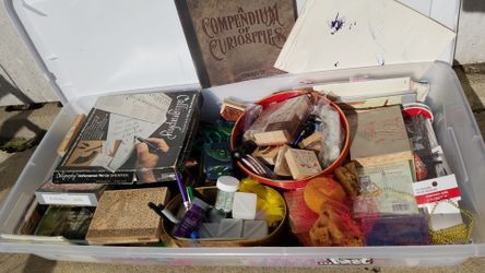 Whole box of art supplies