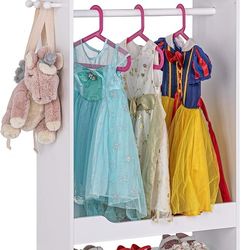 UTEX Kid’s See and Store Dress-up Center, Costume Closet for Kids, Open Hanging Armoire Closet, Pretend Storage Kids, Costume Dresser for Kids Bedroom