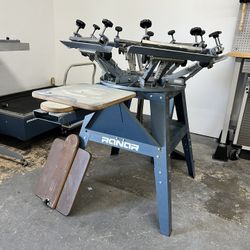 Screen Printing Press 6 Color 2 Station Ranar Press
