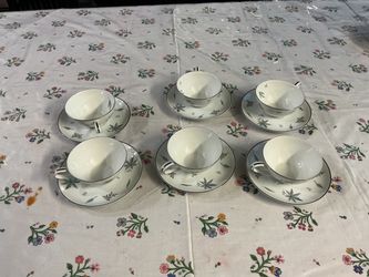 Noritake Automne 5626 Tea Cups and Saucers - Set of 6