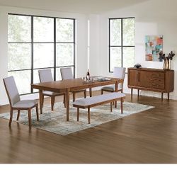 Brand New In The Box Modern Expandable Dining Table!!! Seats Up To 12!!!