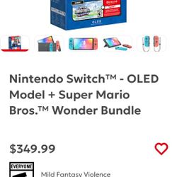 Nintendo Switch™ - OLED Model + Super Mario Bros.™ Wonder Bundle