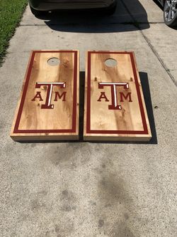 A&M cornhole boards