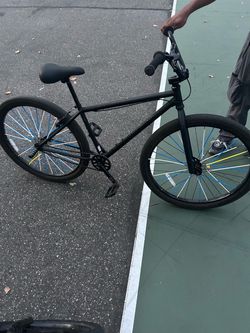 Matte Black BMX Cruiser Bike