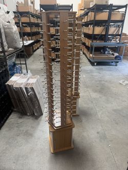 Wooden Sunglass Rack Display - 2 Total. Price Is Each