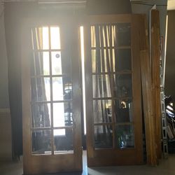 Interior Wood French Door 