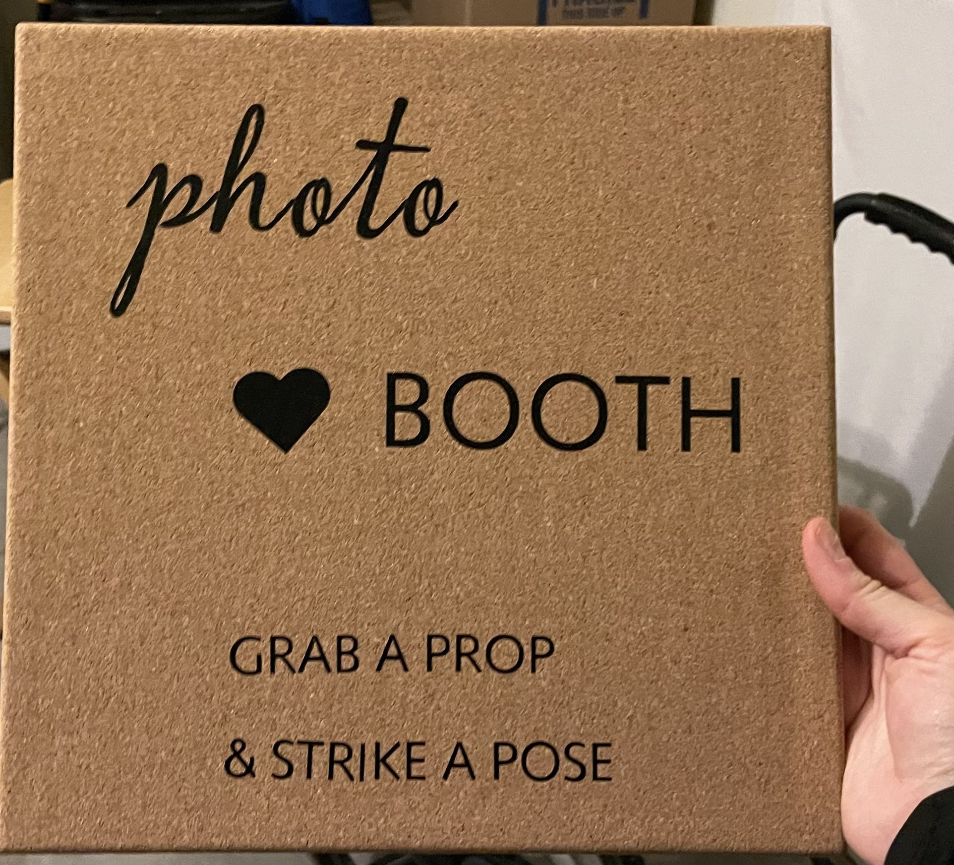 Handmade Photo Booth Sign