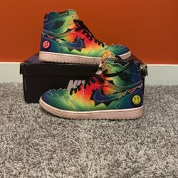 Size 8 Used J Balvin Jordan 1 (Damaged Box) 