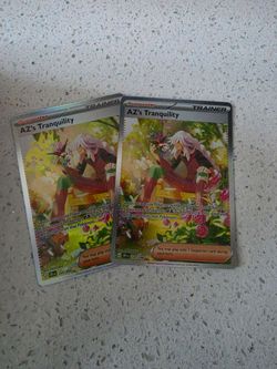 Pokémon Trading Cards Lot of 2 Az's tranquility