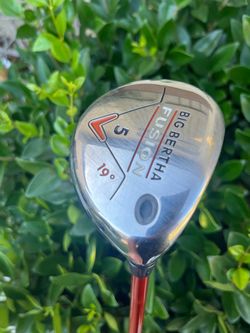 EXCELLENT CALLAWAY BIG BERTHA FUSION GOLF FAIRWAY WOOD 19* #5 w ALDILA GRAPHITE REGULAR