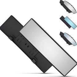 Universal Panoramic 12-Inch Rear View Mirror, Anti-Glare Wide Angle Car Mirror, Rearview Mirrors Accessory for Baby Rear-Facing, Clear Panoramic Conve