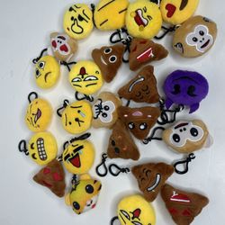 Emoji Plush Keychains