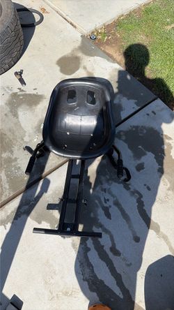 Black Hoverboard Go-Kart Attachment
