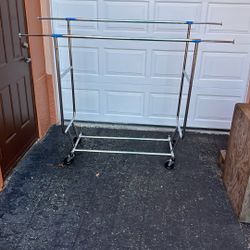 Rolling Wardrobe Rack