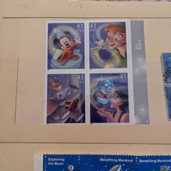 Disney Block Plate Stamps