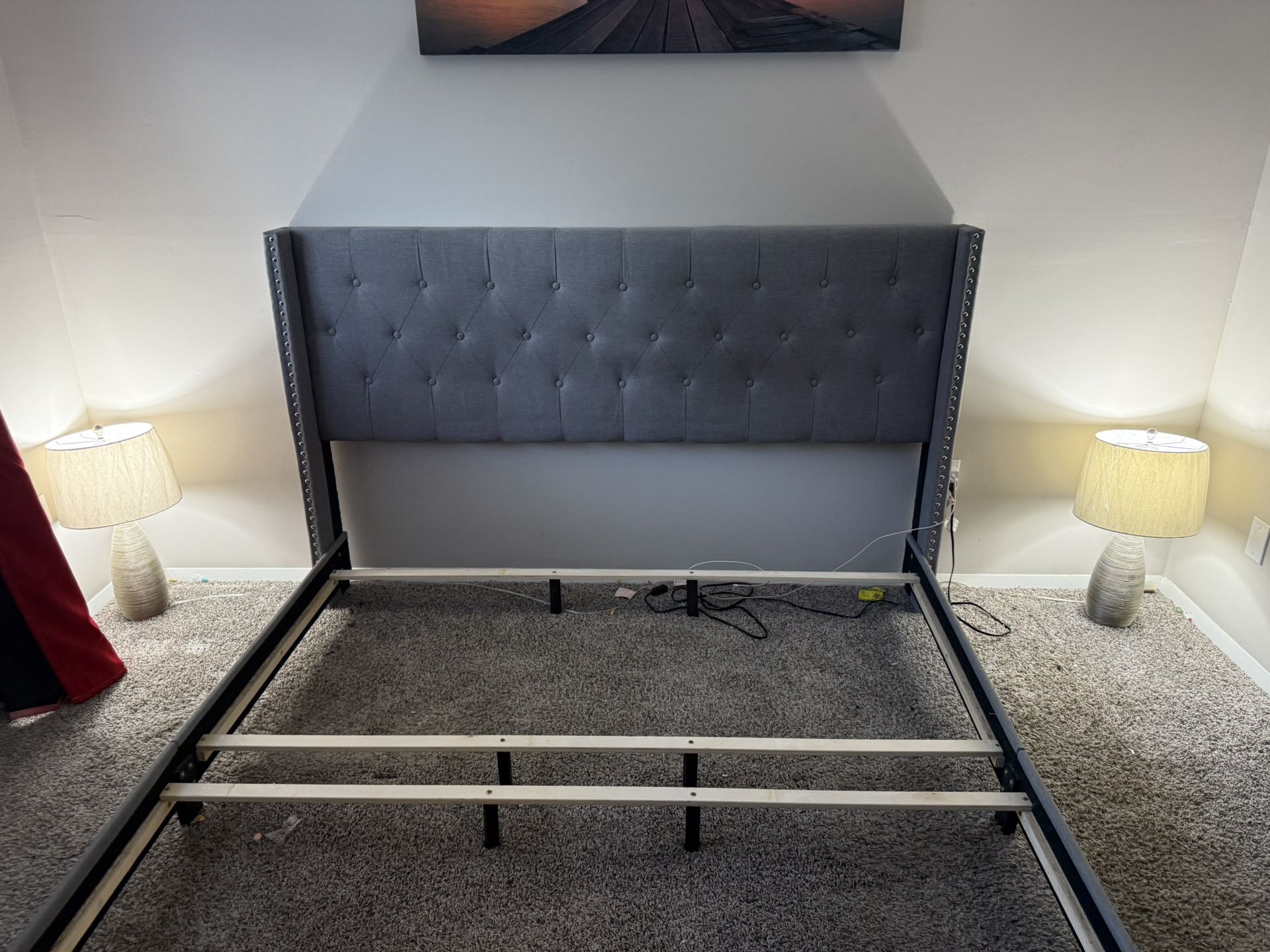 King size bed frame
