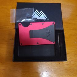 Beautiful Minimalist Mountain Voyage Wallet With Removable Money Clip