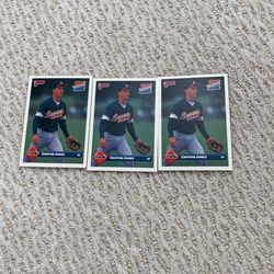 (3) 1993 Donruss Chipper Jones