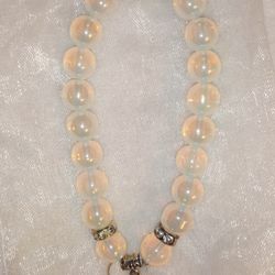Glass Bead Bracelet With A Cross