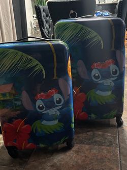 Stitch luggage and Harry Potter